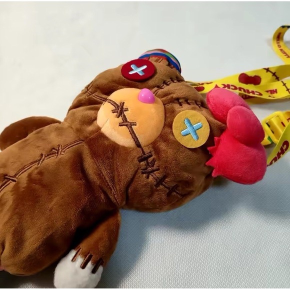 Cute Hello Kitty Zombie Bear Plush Doll Toy Bag Cell Phone Bag 23cm Halloween - Picture 5 of 7